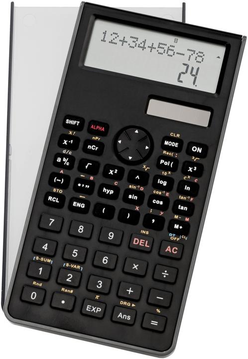 Actual product image Genie Technical-scientific calculator with 240 functions with 10 digits and 2 lines (Batteries, Solar cells)