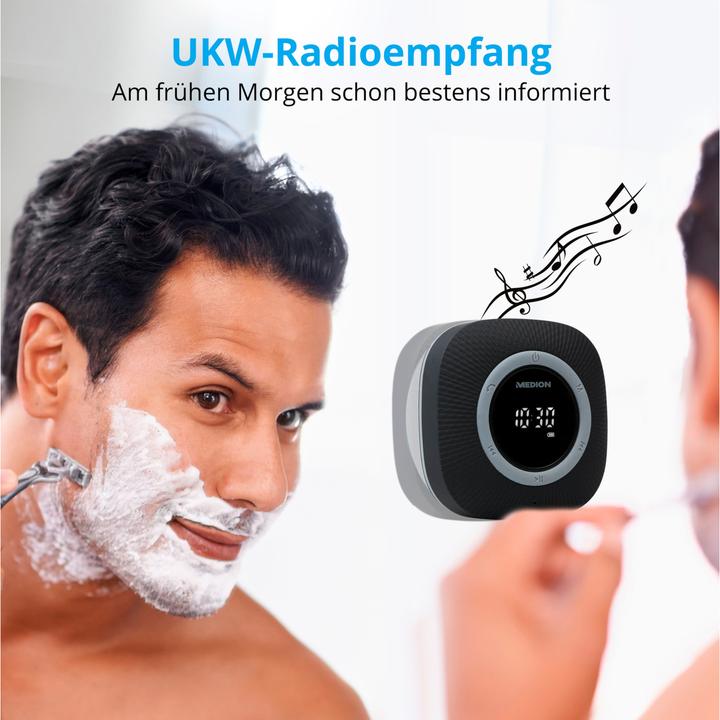 Actual product image Medion P66096 Shower Radio (FM, Bluetooth)