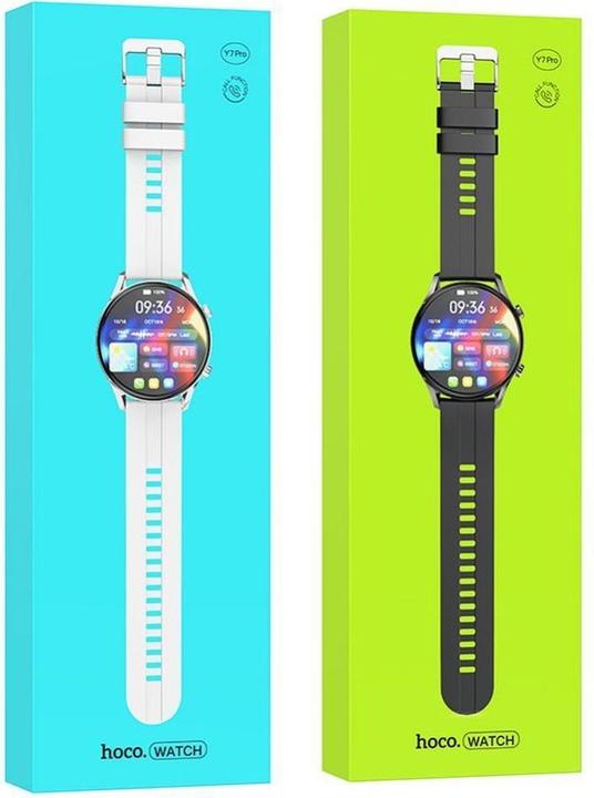 Actual product image Hoco Headphone with microphone smartwatch with call function Y7 Pro silver