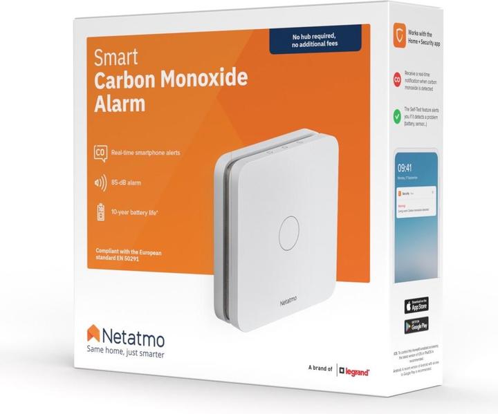 Produktbild Netatmo Kohlenmonoxidmelder (CH-Version)