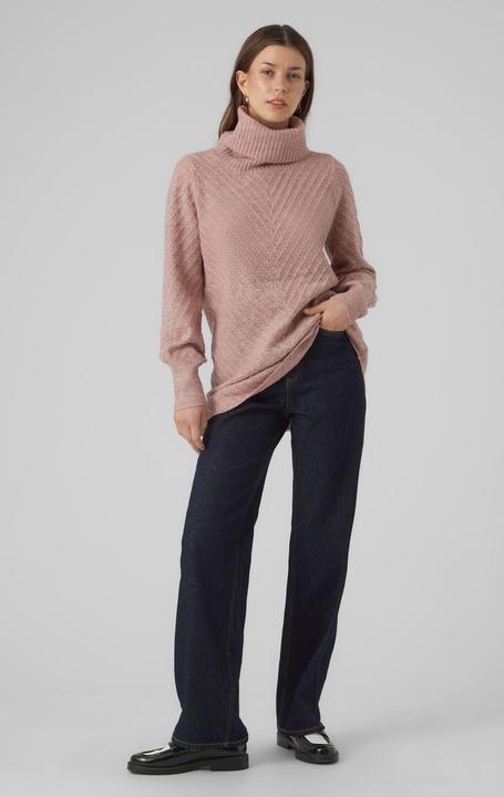 Produktbild Vero Moda VMANJASTINNA LONG COWL PULLOVER GA EXC Strickpullover (S)