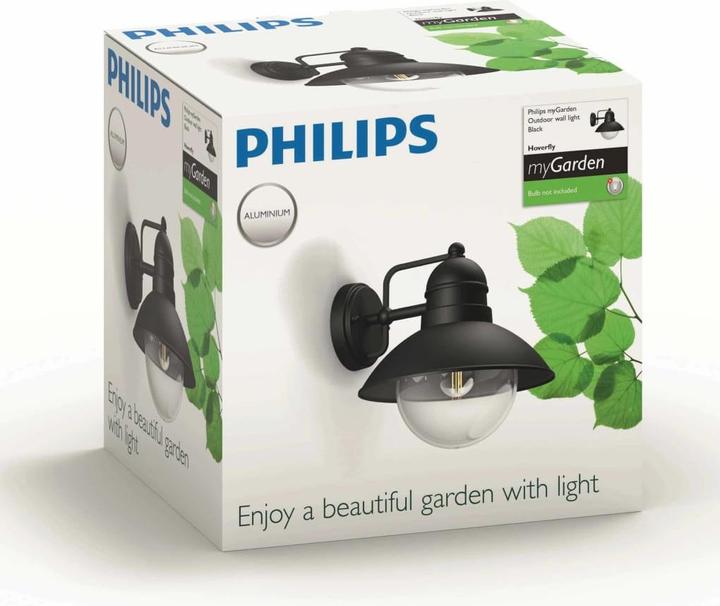 Produktbild Philips myGarden Wandleuchte 17237/30/PN,sw (2520 lm, E27, IP44)