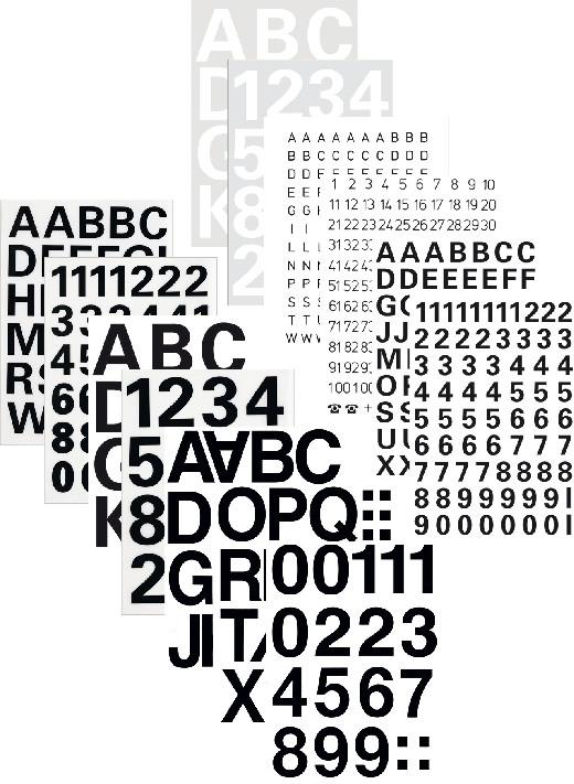 Actual product image HERMA Letter labels