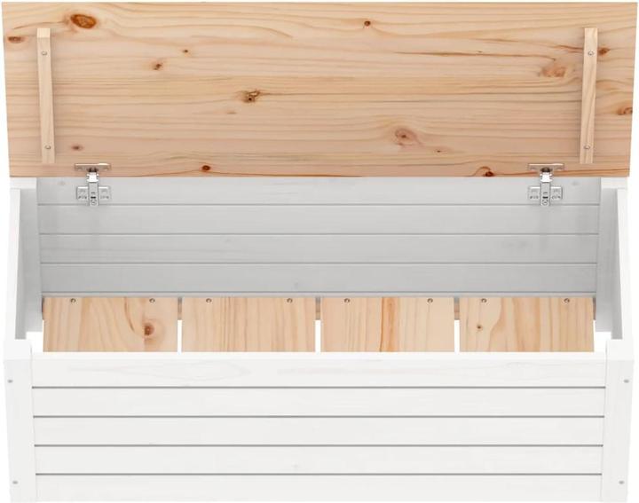 Produktbild VidaXL Truhe Weiss 89x36,5x33 cm Massivholz Kiefer,Farbe