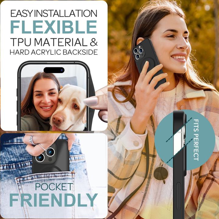 Actual product image Nalia Matte hybrid case with MagSafe function (Apple iPhone 16 Pro)