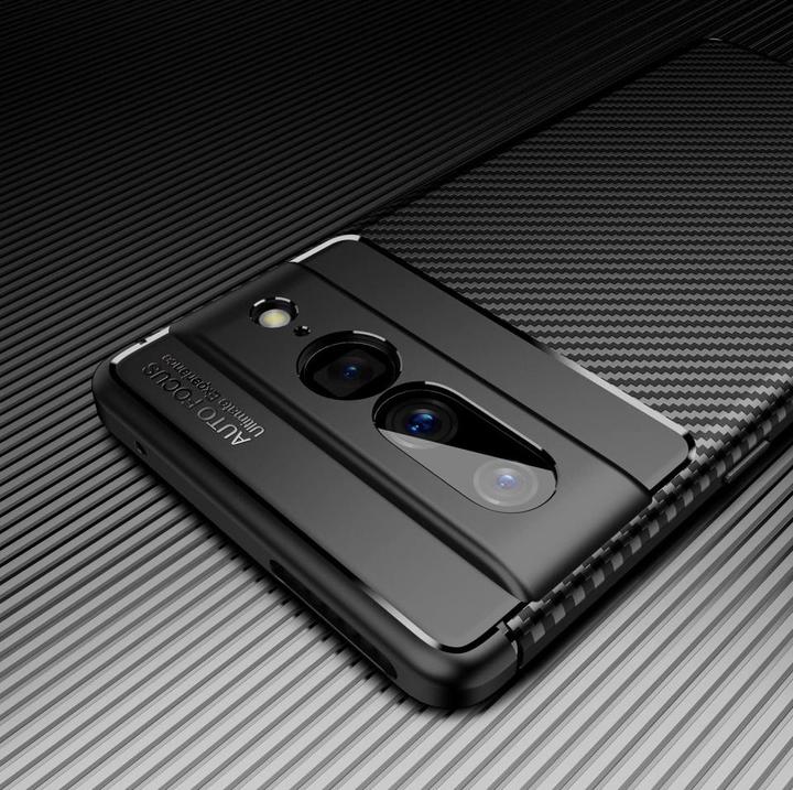 Actual product image Screenguard Google Pixel 7 Pro Cover Carbon Design TPU Case (Google Pixel 7 Pro)