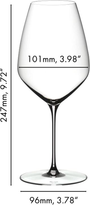 Immagine prodotto Riedel Veloce Syrah / Shiraz Weingläser + Poliertuch (72 cl, 2 Occhiali, Bicchieri da vino rosso)