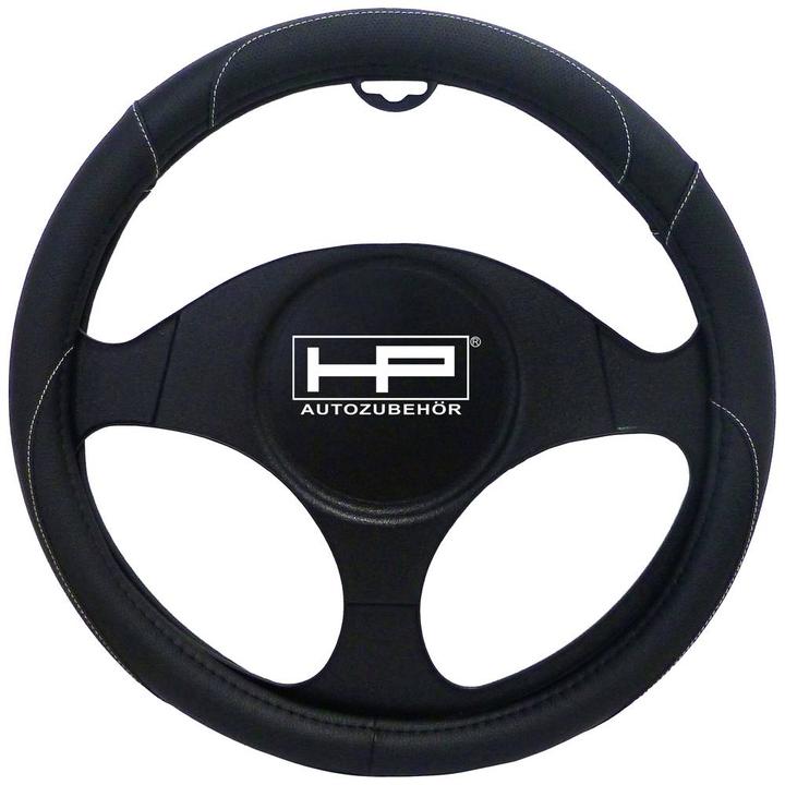 HP Autozubehör Lenkradbezug (Ø x H) 39 cm x 4 cm Polyurethan (PU) Schwarz 37 -
