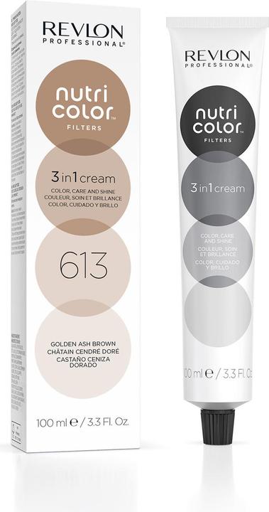 Image du produit Revlon Professional Crème Nutri-Color - Golden Ash Brown 613 (Frêne doré Marron 613)