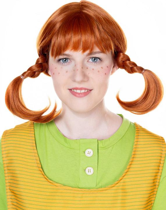 Produktbild Maskworld Pippi Langstrumpf Perücke - Fasching Kostüm Perücke