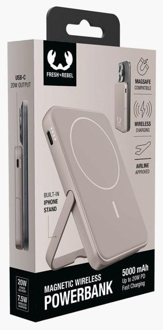 Produktbild Fresh'N Rebel Magnetic Wireless Charger (5000 mAh, 20 W, 18.50 Wh)