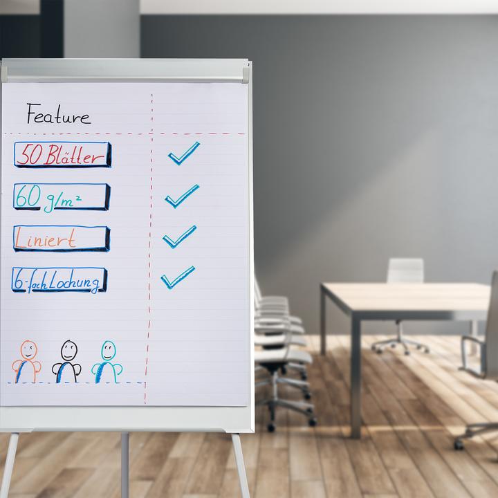 Actual product image Relaxdays Flipchart paper