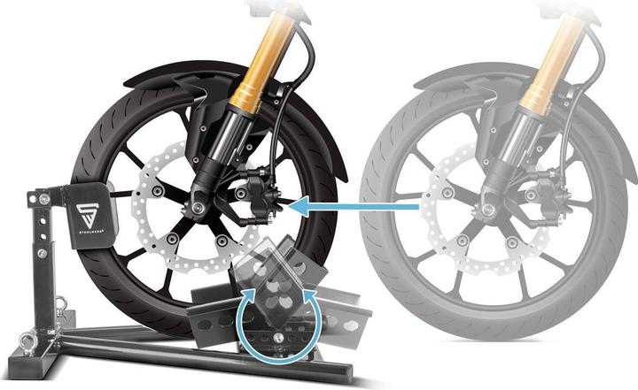 Produktbild Stahlwerk Motorrad Montageständer GTM-600 ST 15-21" Motorradständer Radwippe