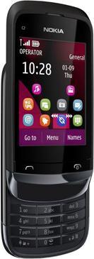 Nokia C2-02 - Chrome Black (2.60", 2 Mpx)