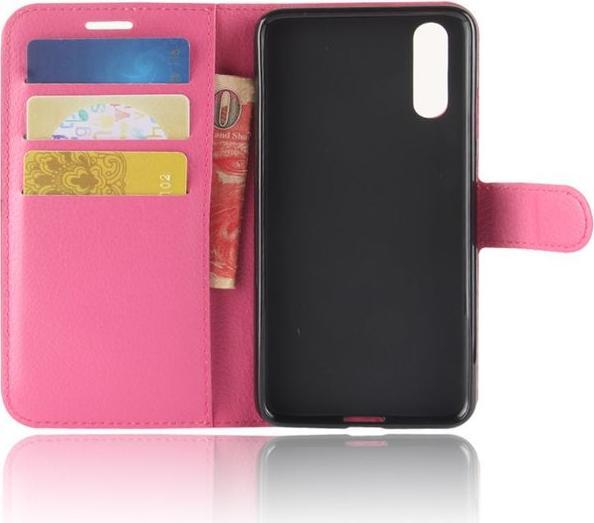Produktbild MU Classic Leder Bookcover Hülle mit Litchitextur (Cubot P20)