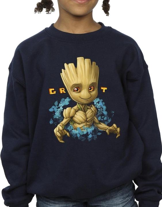 Immagine prodotto Guardians of the Galaxy Groot Flowers Felpa Ragazze (140, 146)