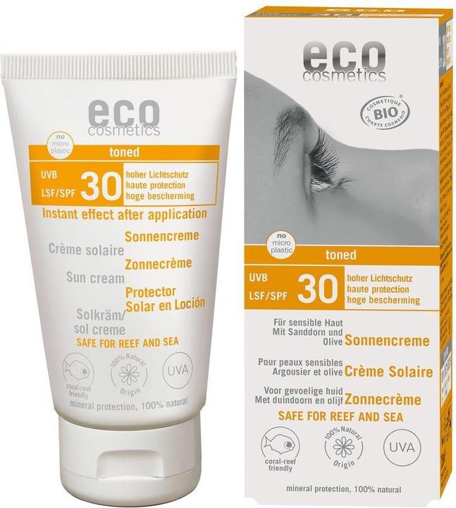 Actual product image Eco Cosmetics tinted (Suntan cream, SPF 30, 75 ml)