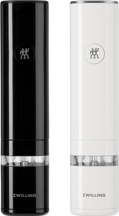 Zwilling Set di 2 macinaspezie elettrici Enfinigy, bianco/nero (Pepe, Sale)