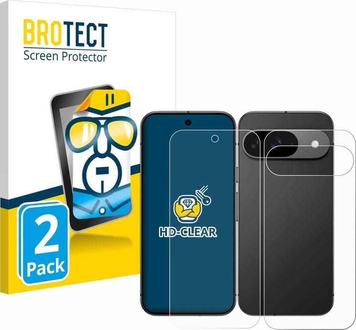 Actual product image BROTECT Screen Protector Clear (2 Piece, Google Pixel 9)