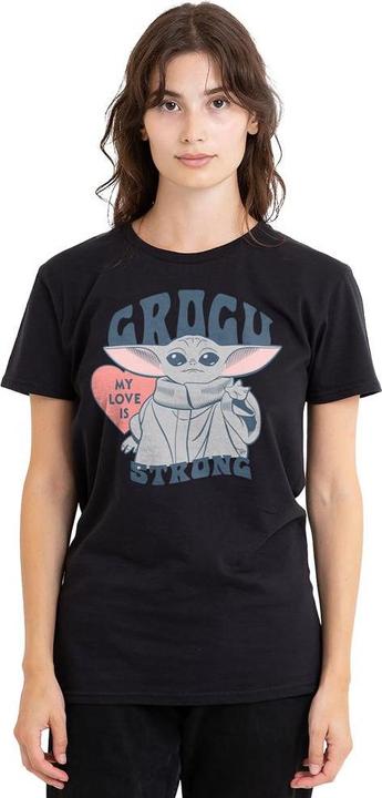 Actual product image Star Wars Unisex Adult My Love Is Strong Baby Yoda T-Shirt (L)