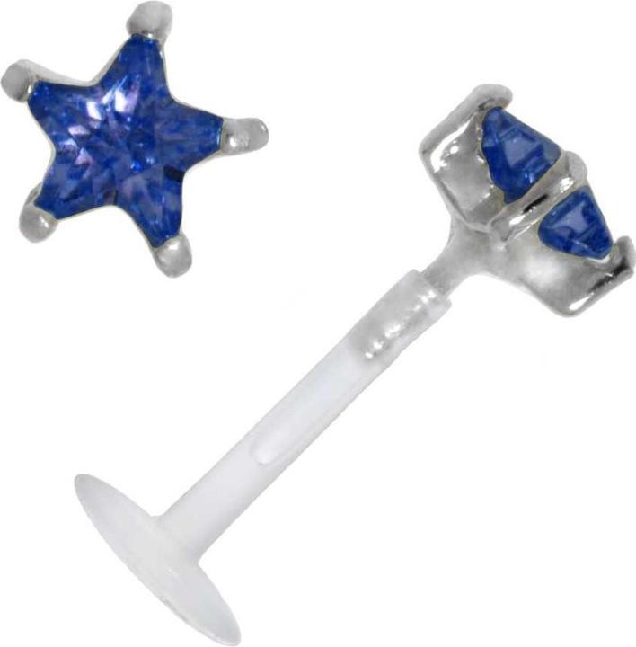 Produktbild Bijouteria Piercing für Lippe/Tragus (Zirkonia, Bioplast, Silber 925)