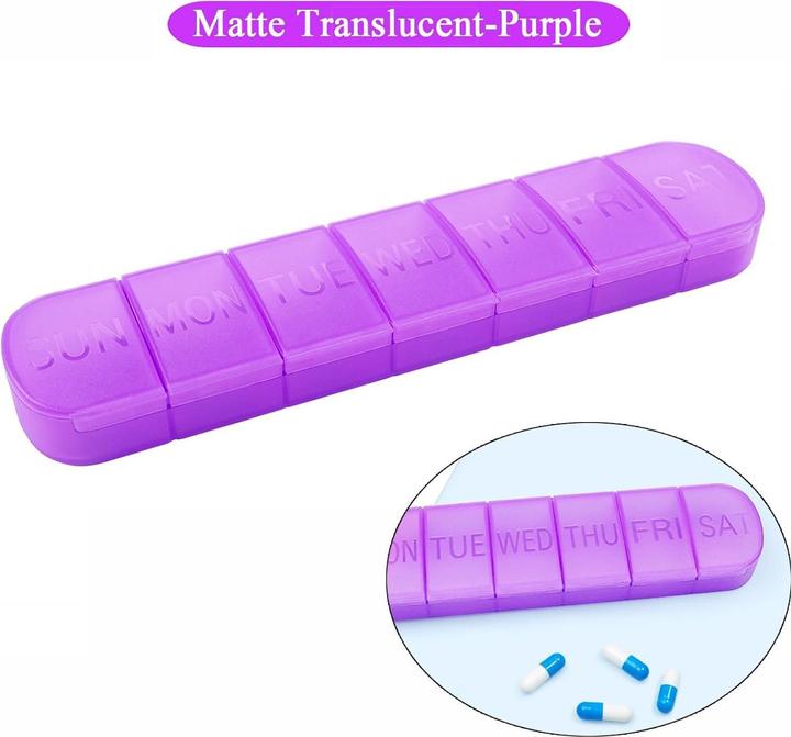 Immagine prodotto Cbx Tablettenbox 7 Tage, Pillendose für eine Woche mit grosser Kapazität, handliche Medikamentenbox