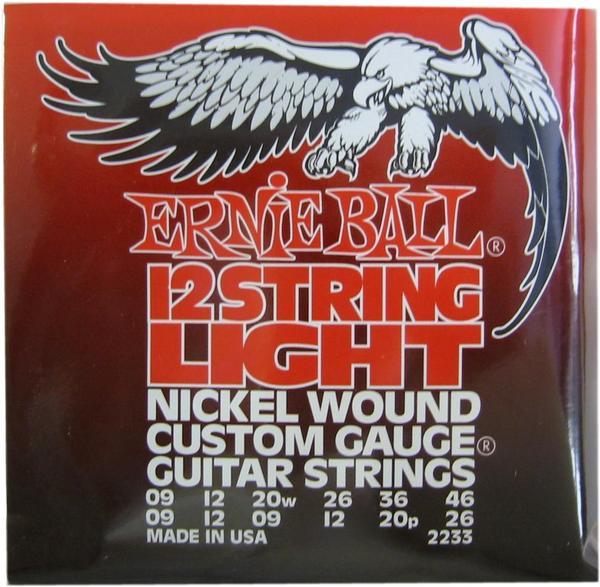 Image du produit Ernie Ball Jeu de cordes, Nickel Wound 12-String, 9-46 (12 x, Guitare électrique, 0.05")