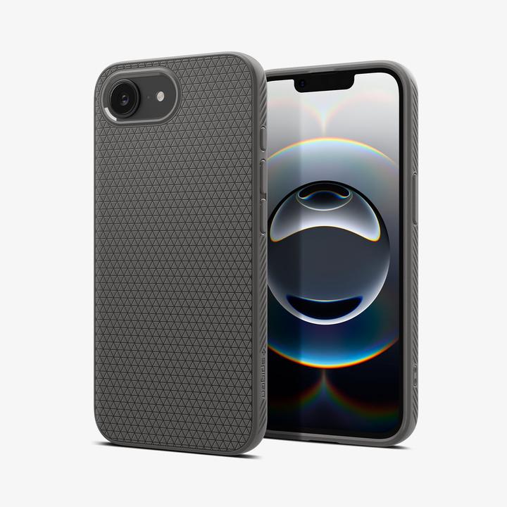 Actual product image Spigen Liquid Air iPhone 16e Case Marble Gray (Apple iPhone 16e)