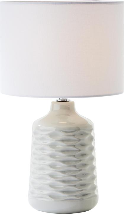Brilliant Ilysa Tischleuchte 42cm grau/weiss (E14)