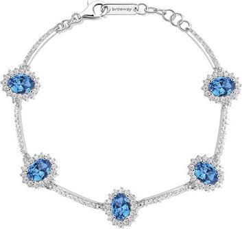Image du produit Brosway - Luxury silver bracelet with zircons Fancy Freedom Blue FFB35
