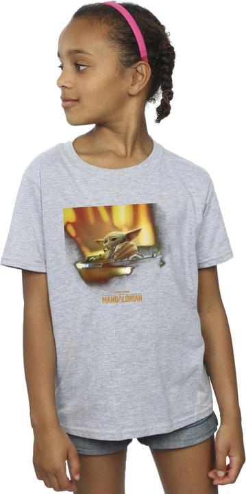 Image du produit Star Wars - T-shirt THE MANDALORIAN GROGU PAINTED - Fille (140, 146)