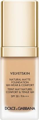 Actual product image Dolce & Gabbana Velvetskin Matte Liquid Foundation 390 With Spf 30, 30 Ml