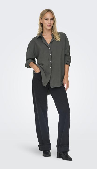 Image du produit Only Coupe décontractée Col chemise Manches avec bouton Épaule basse Chemise (L)