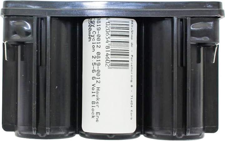 Actual product image Hawker Energy Akku 0819-0012 Cyclon 2.5-6 0819-1006 (6 V, 2.50 Ah)