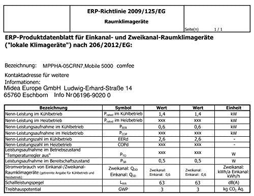 Produktbild Comfee MPPHA-05CRN7 (20 m², 5000 BTU/h)