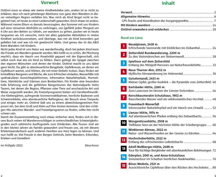Actual product image Knorr:Erlebn Wandern m.Kindern Osttirol (German, Dina Knorr, 2022)