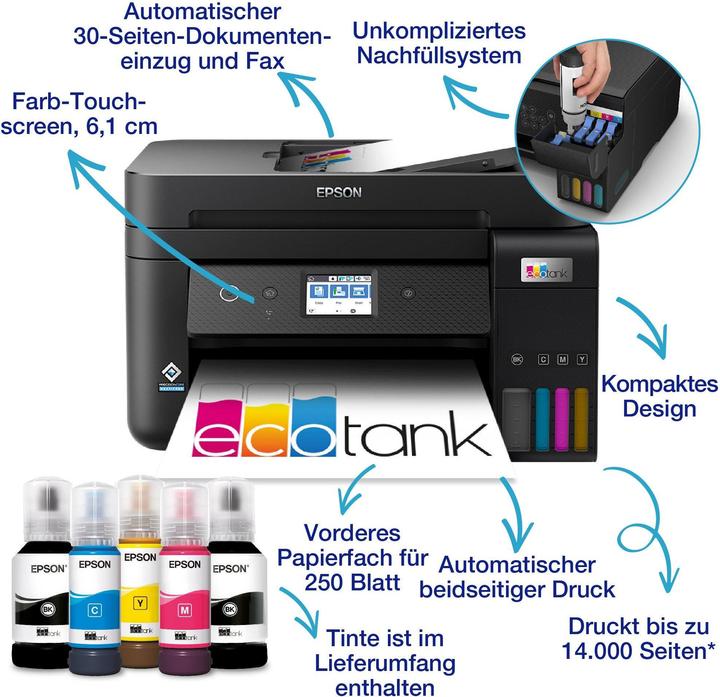 Actual product image Epson EcoTank ET-4850 (Ink tank, Colour)