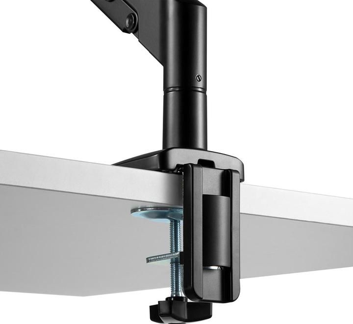 Actual product image Ergo Office Black Monitor Desk Mount, Gas Spring, 17"-32", 9kg, ER-405B (Table, 32.01")