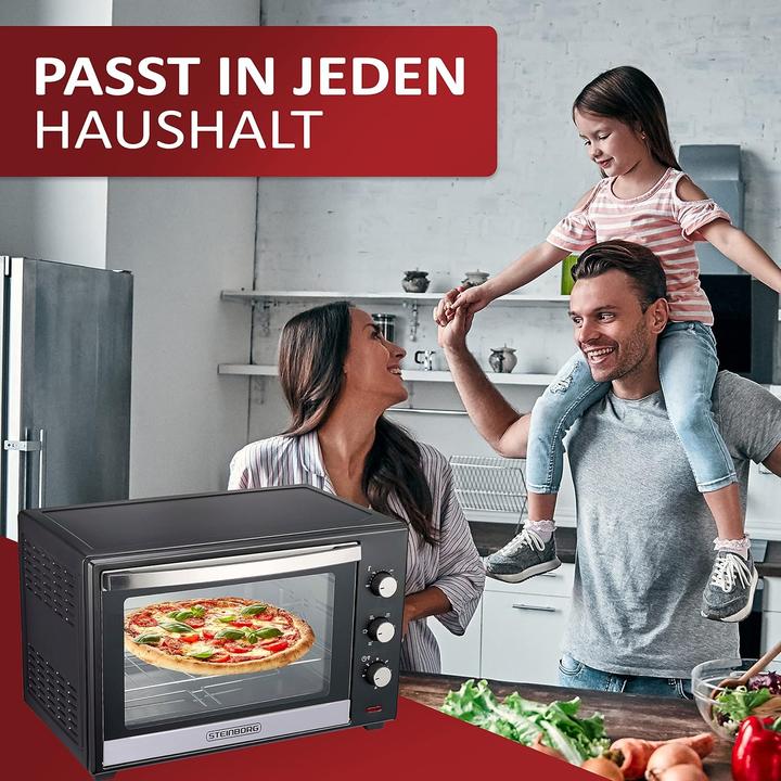 Image du produit Steinborg Minibackofen 60 Liter, Silber