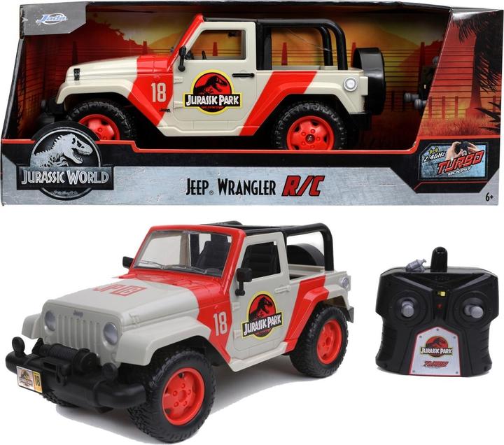 Image du produit Jada Jeep Wrangler RC Jurassic Park 1:16