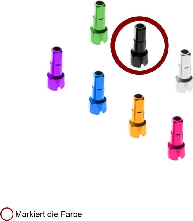 Immagine prodotto DT Swiss Nipplo standard Alu 1.8/12mm, noir, 100 pezzi.