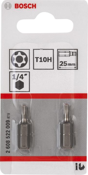 Produktbild Bosch Professional Zubehör T10H Security-Torx®-Schrauberbit Extra-Hart (T TR 10)
