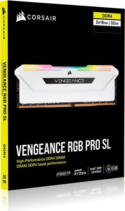 Produktbild Corsair Vengeance RGB Pro SL (2 x 16GB, 3600 MHz, DDR4-RAM, DIMM)