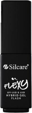 Silcare Smalto per unghie ibrido Flexy Gel Flash Silver 4.5G