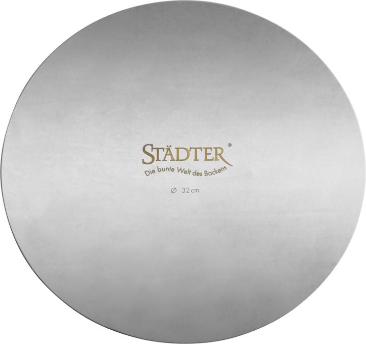 Produktbild Städter Tortenunterlage rund Edelstahl 32cm 491083