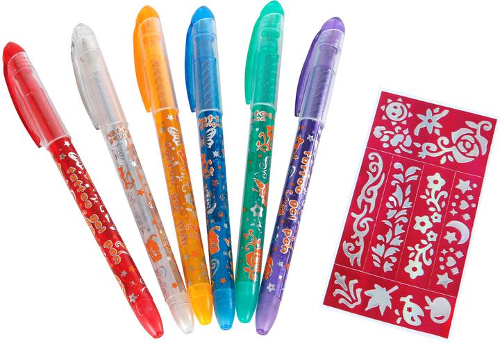 Actual product image Roost Glitter tattoo pens