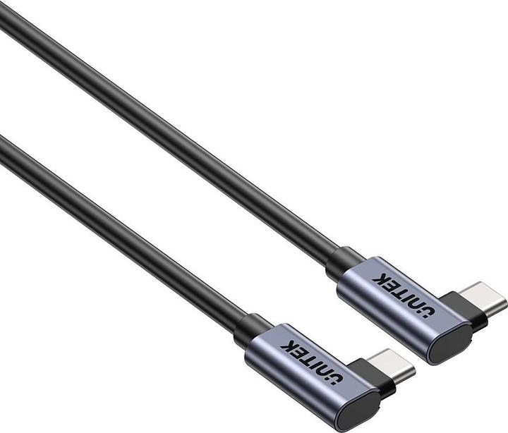 Produktbild Unitek KABEL USB-C KĄTOWY 90°/90° PD 100W M/M 0 5M (0.50 m, USB 3.0)