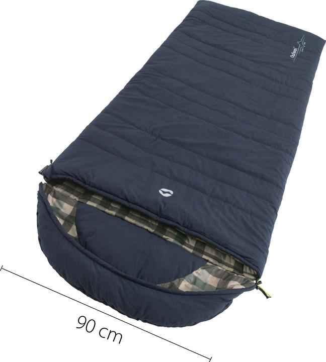Actual product image Outwell Sleeping bag Camper Lux polyester, dark blue, quantity (235 cm)