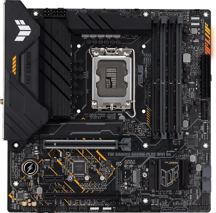 Productafbeelding ASUS TUF GAMING B660M-PLUS D4 (LGA 1700, Intel B660, mATX)