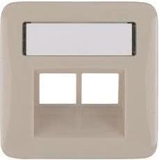 Actual product image Legrand Cover RJ45 Rutenbeck 776658 Creo almond white UAE